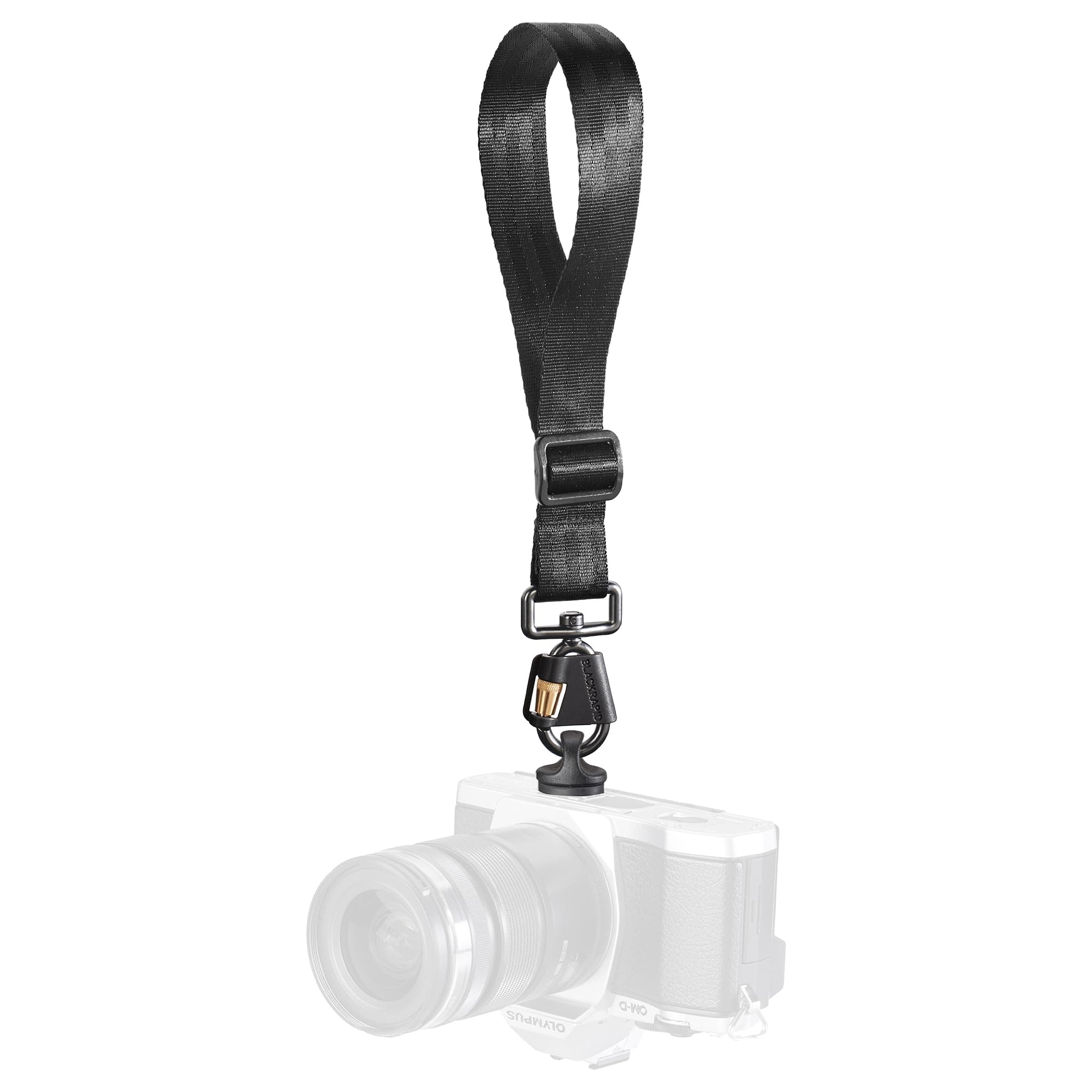 Camera Wrist Strap with FastenR FR-5 to connect to tripod mount on DSLR, SLR and Mirrorless Cameras