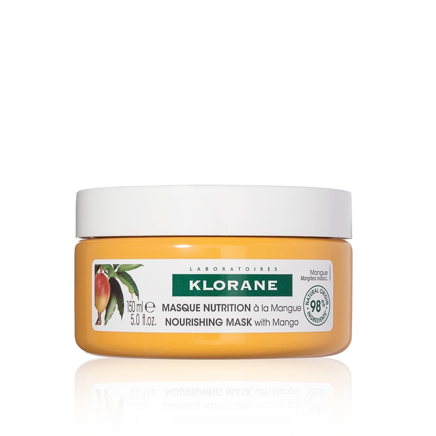 Nourishing 2-in-1 Mask with Mango, Deep Conditioning and Overnight Treatment for Dry Hair, Paraben, Silicone and Sulfate Free, Biodegradable, Vegan, 5 fl.oz.