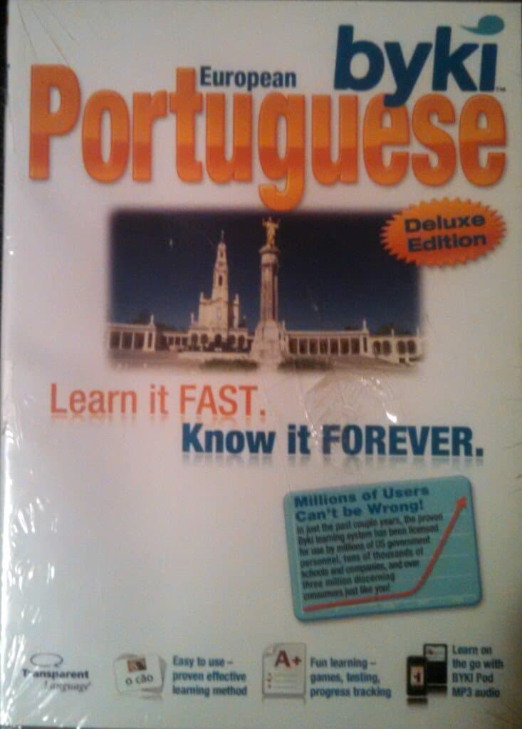 Byki Portuguese (European) Language Tutor Software & Audio Learning CD-ROM for Windows & Mac