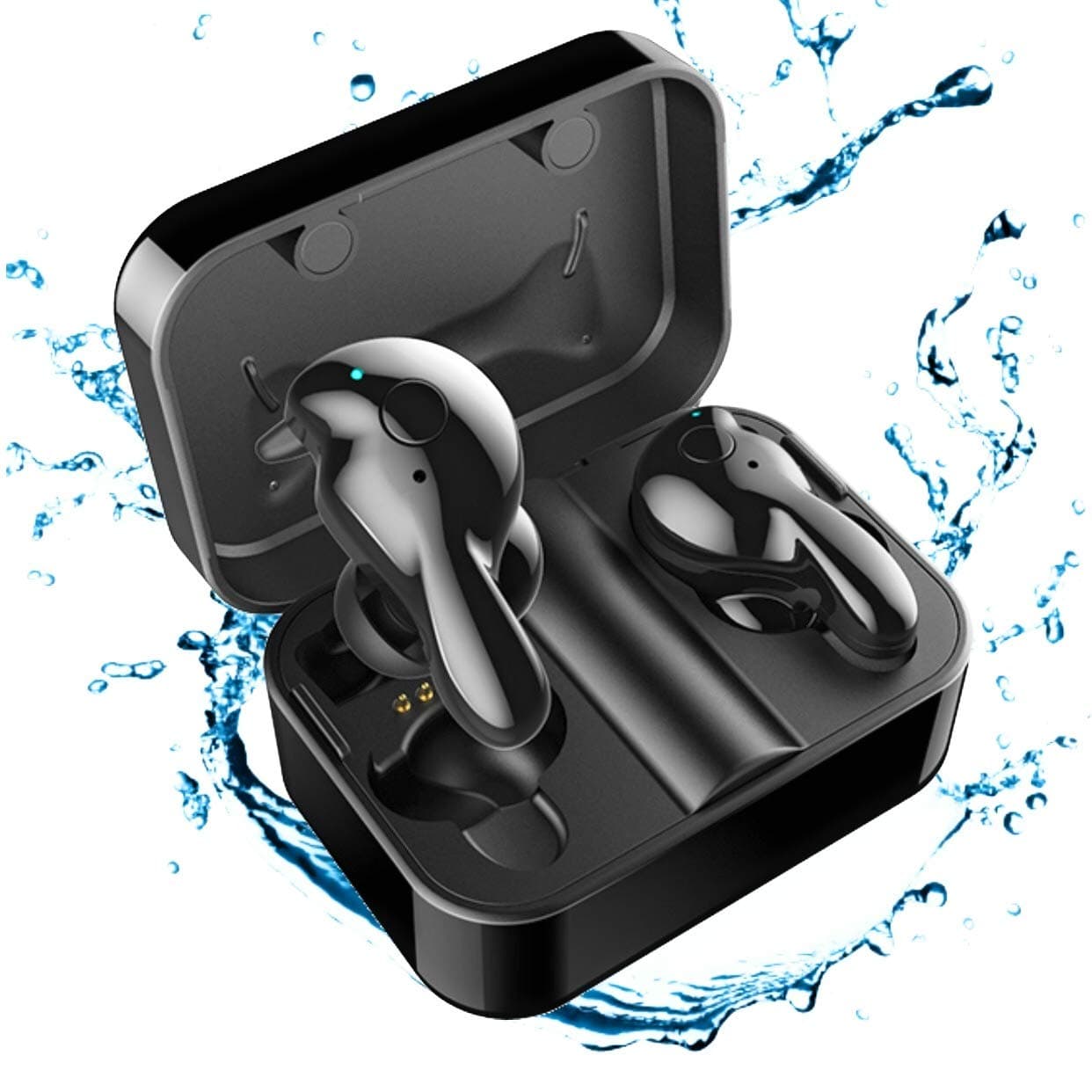 XaudiO SpacePods/True Wireless Headphone Bluetooth 5.0 Smart Earphone with Dual Calling (Piano Black)