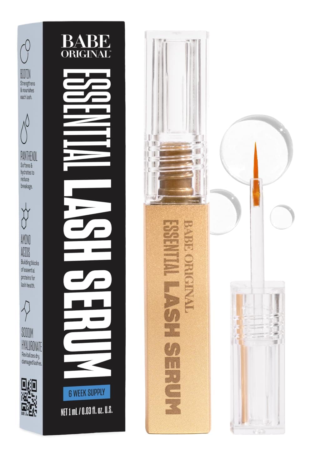 Essential Lash Serum - Transform Your Lashes with Longer-Looking, Fuller-Looking Results - 1ml