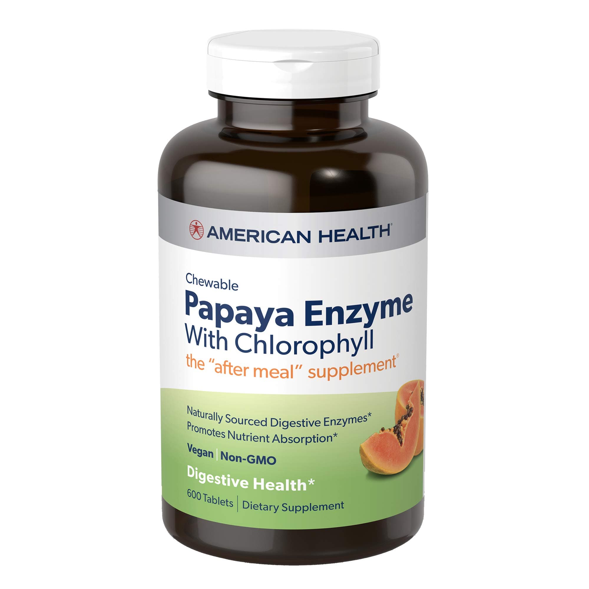 Chewable Papaya Enzyme with Chlorophyll 600 Chwbls