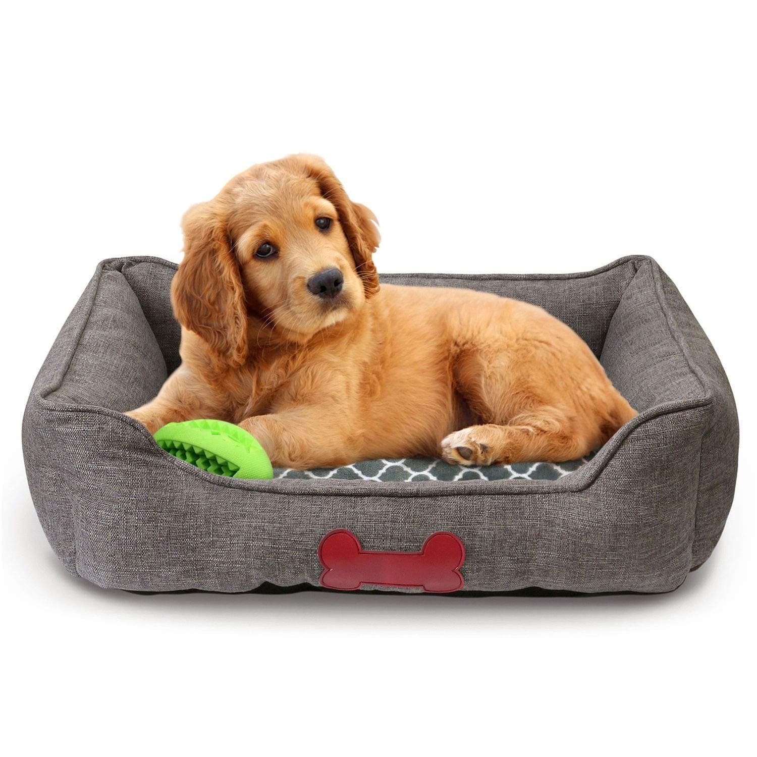 – Premium Dog or Cat Bed | Large Dog Bed Measures 30 x 23 x 7, Perfect for Pets up to 55 lbs. | 100% Polyester Pet Bed | Charcoal Gray
