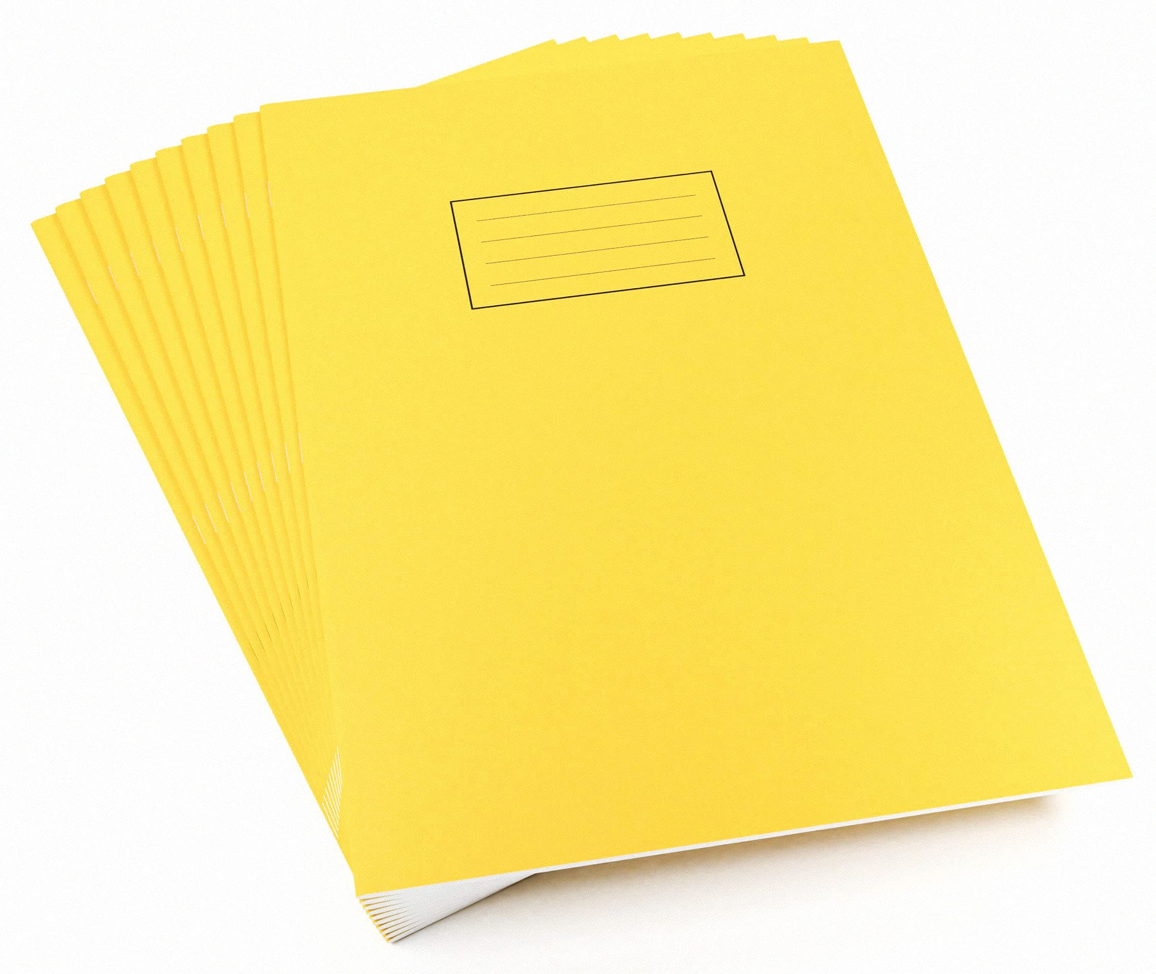 Silvine EX109 Ruled and Margin Exercise Book - Yellow (Pack of 10)