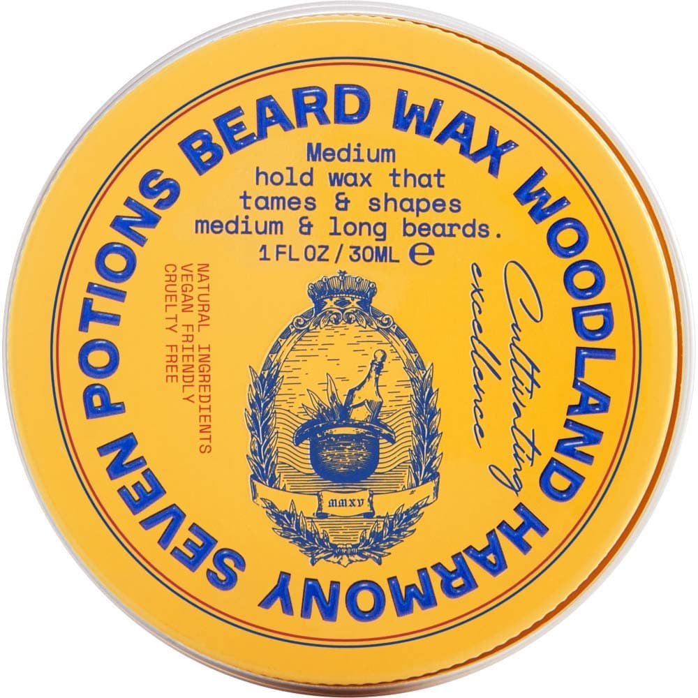 Natural Beard Styling Wax for Medium Hold - 1 oz, Shapes and Nourishes Without Stiffness (Woodland Harmony)
