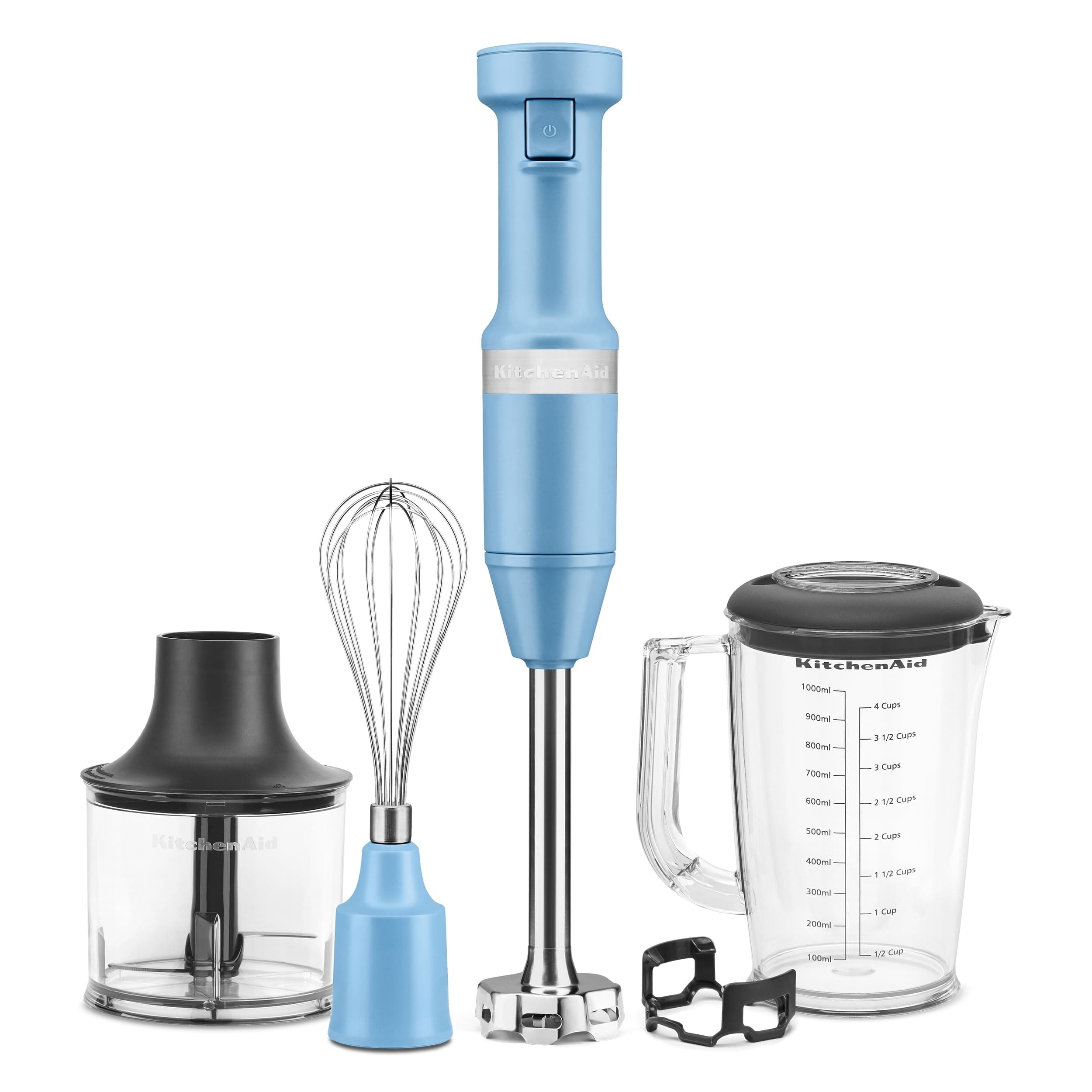 Variable Speed Corded Hand Blender with Accessories, Blue Velvet, KHBV83VB