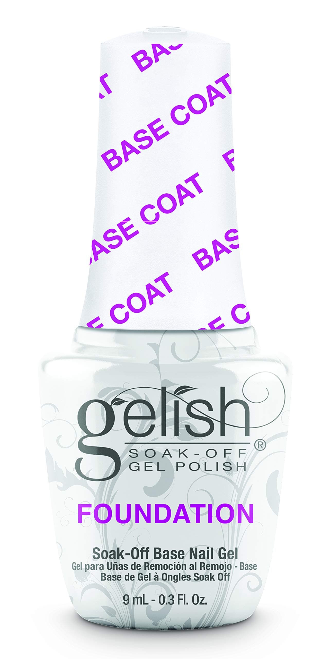 Gelish Foundation Base Coat Led Gel Polish, 0.3 Oz.