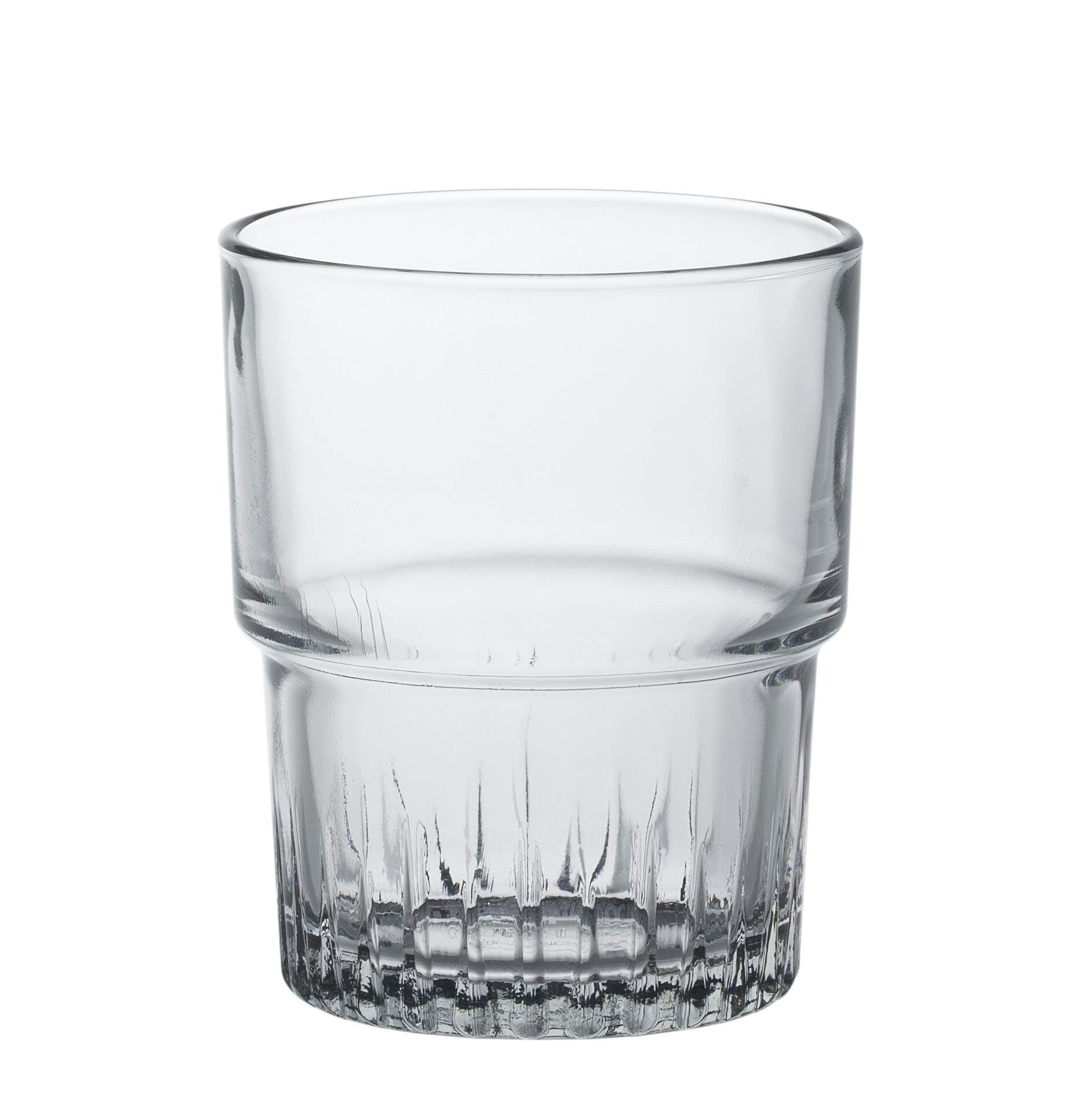 Empilable water glass 160ml, stackable, without filling mark, 6 Glasses, Silver