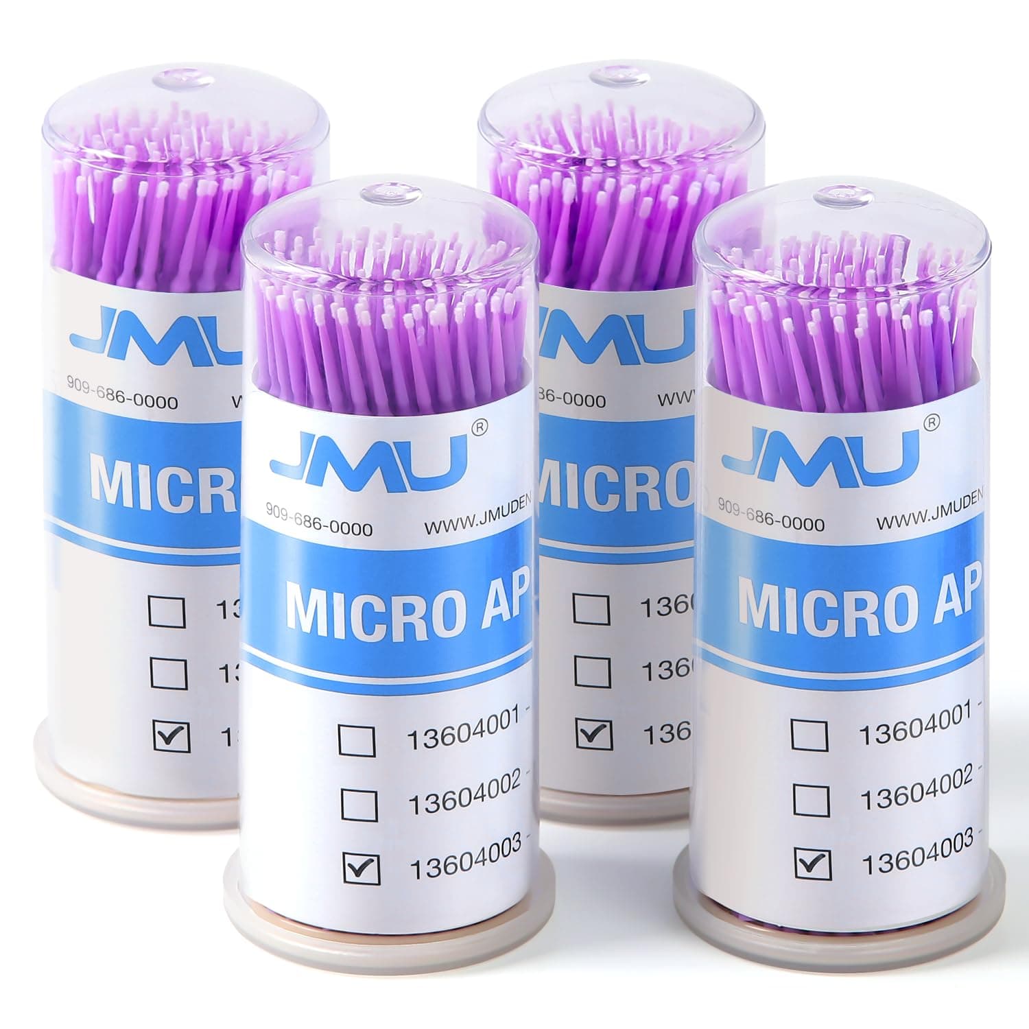 JMU 400pcs Dental Micro Applicators Brushes Superfine, Disposable Microswabs