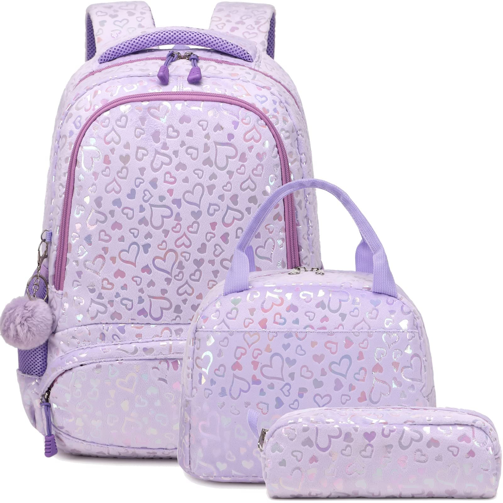 Girls Backpack for Elementary Kids School Bookbag Set Cute Unicorn Backpacks for Girls Water Resistant