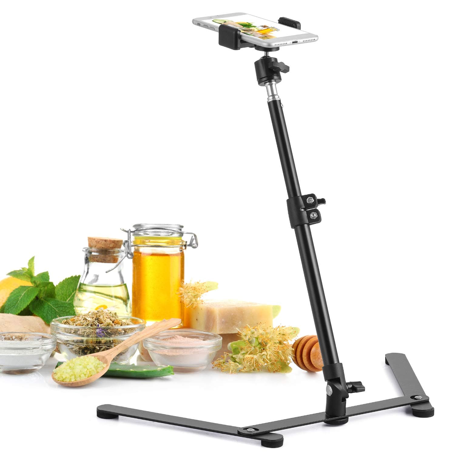 Tripods, Adjustable Mobile Phone Stand, Table Teaching Online Stand for Live Streaming and Online Video, for Demo Kitchen Drawing Sketch