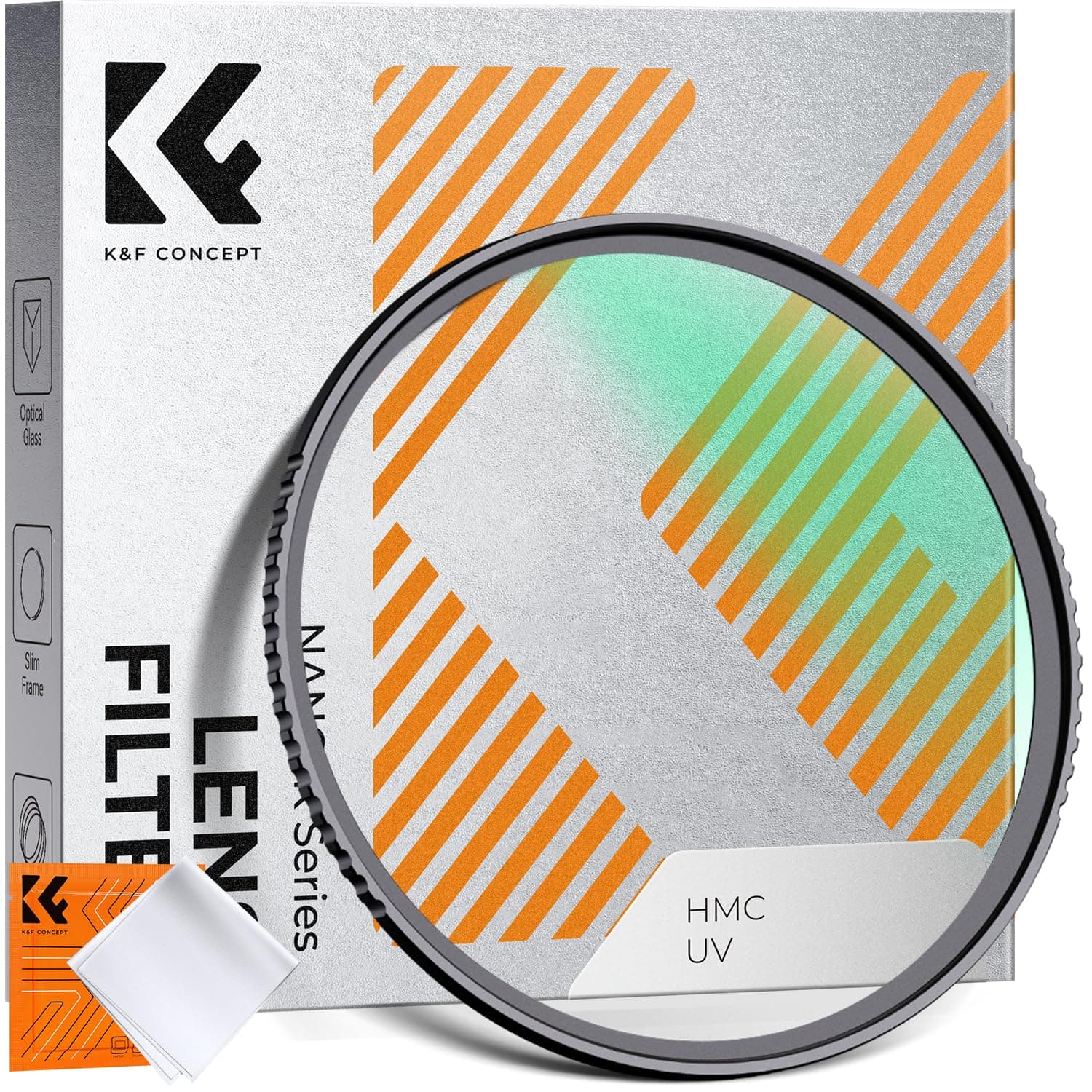77mm MCUV Lens Protection Filter 18 Multi-Coated Camera Lens UV Filter Ultra Slim with Cleaning Cloth (K-Series)