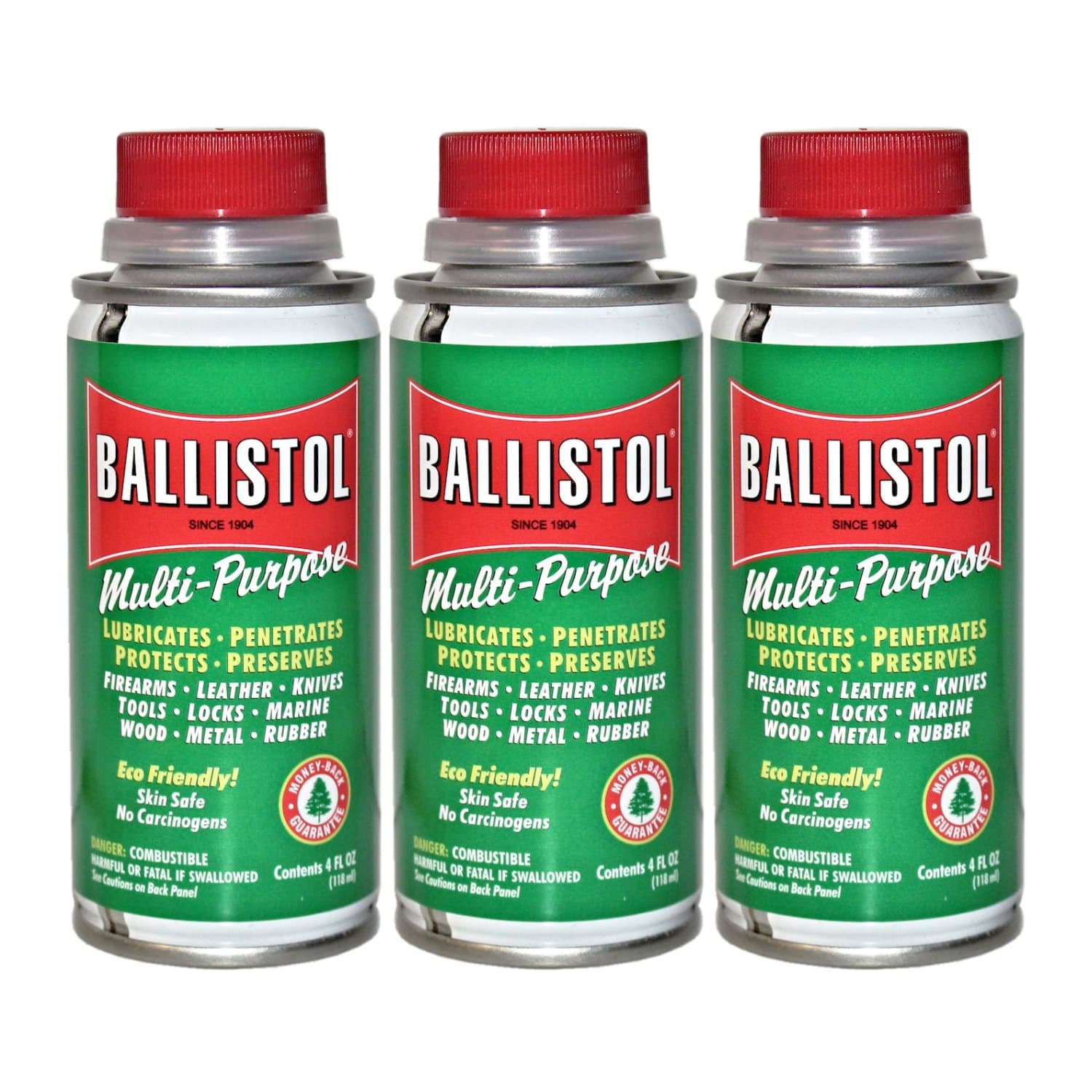 Ballistol Multi-Purpose Lubricant Cleaner Protectant, 4-Ounce (3-Pack)