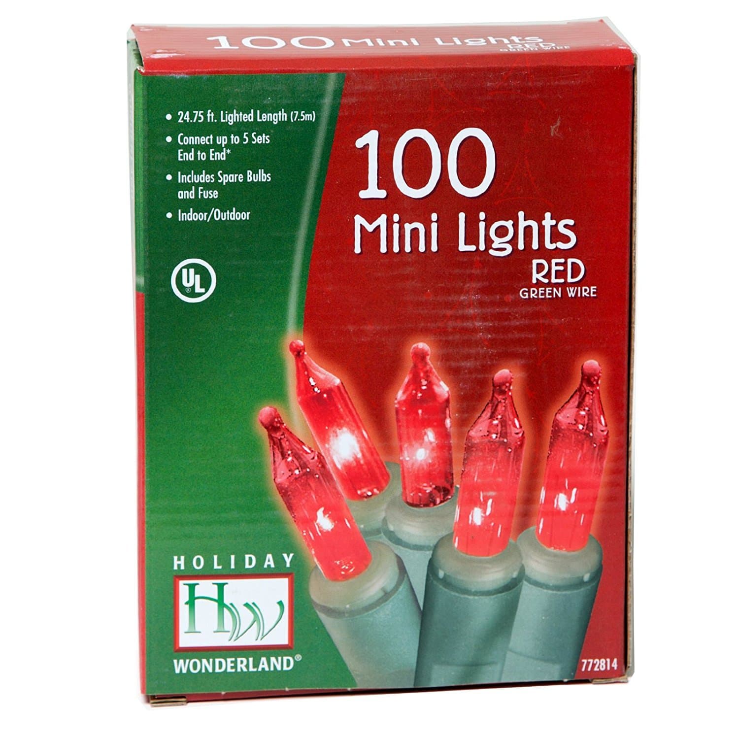 Holiday Wonderland 100-Count Red Christmas Light Set (2-pack)
