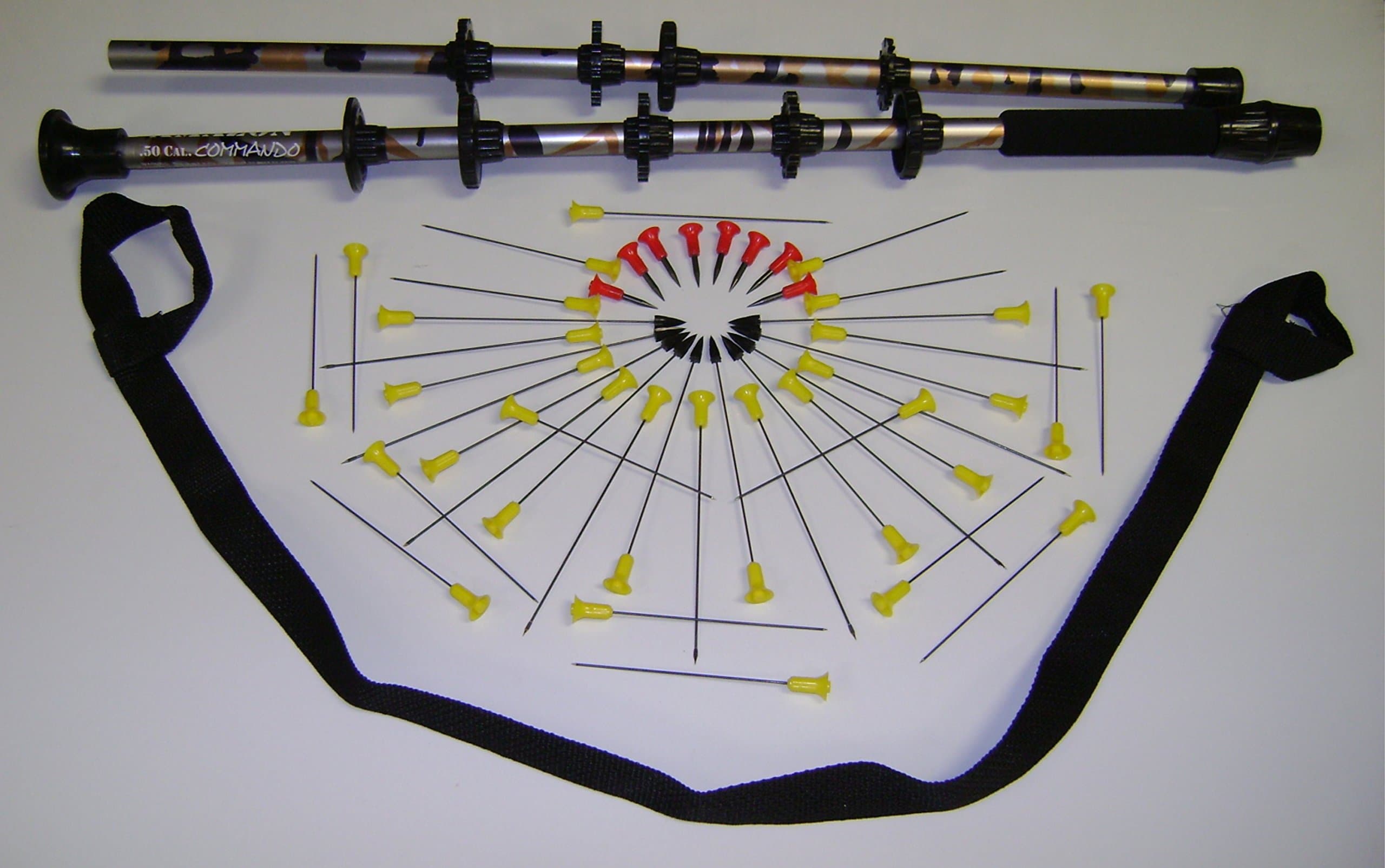 Blowgun - 48" Amazon Commando Collapsing .50 Cal. Blow gun with Darts. Fully Loaded. 6 targets included. Made in USA