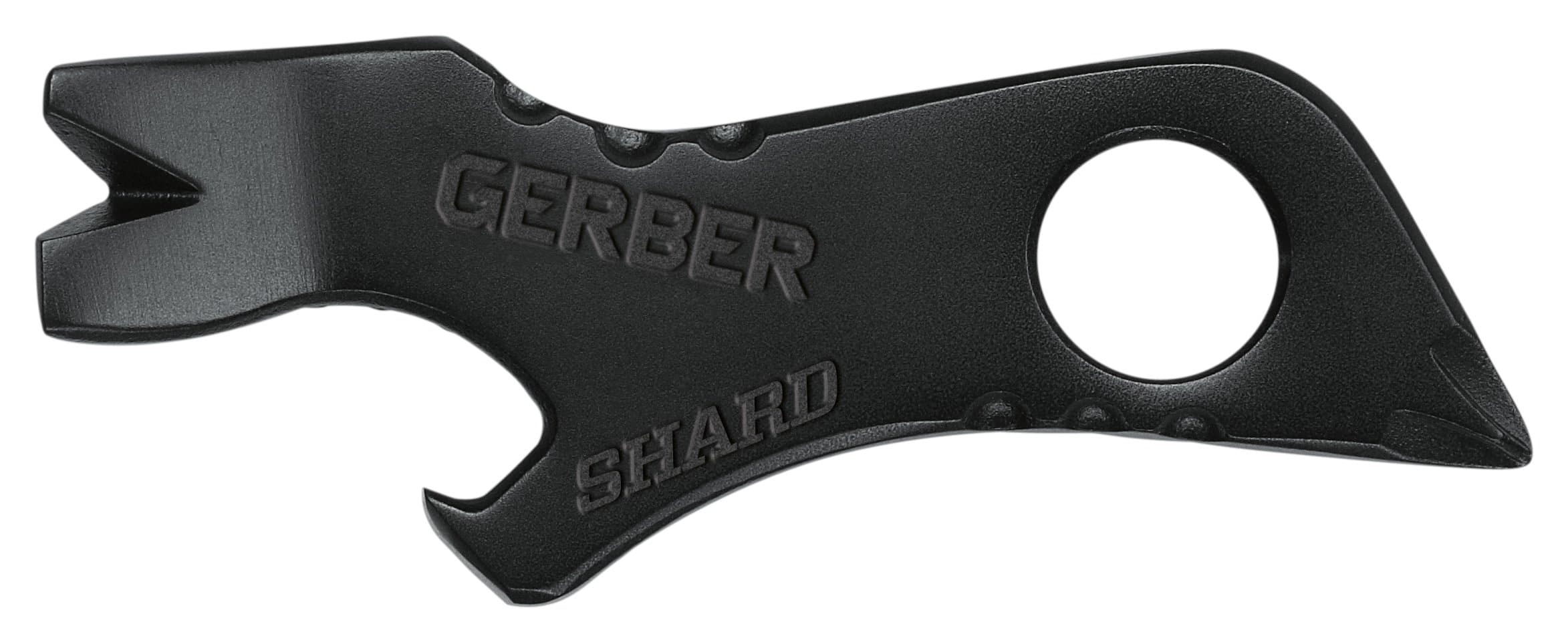 Gerber Gear Shard Keychain - Multitool Keychain with Bottle Opener, Screwdriver, and Wire Stripper - EDC Gear and Equipment - Black